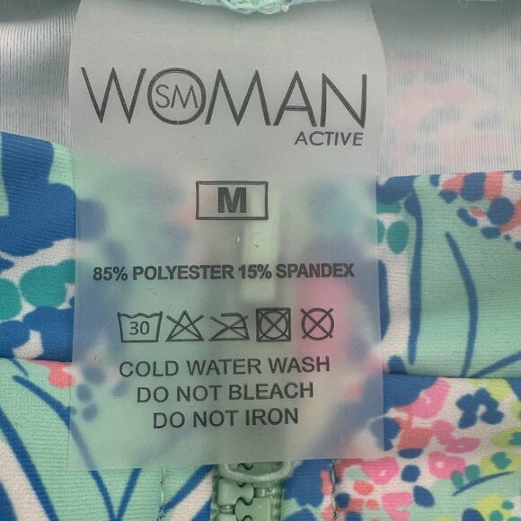 NWT SM Woman Active Rashguard Long Sleeve Mint Green Medium IPC Swimwear - Picture 4 of 5